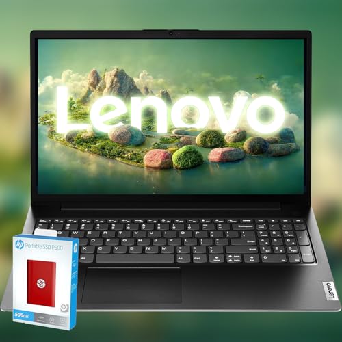 Lenovo V15 Special Business Edition - 15,6 FHD - AMD Ryzen 7 7730U - Mémoire 40 Go - SSD 1,5 To (SSD PCIe de 1 To avec SSD portable HP P500 512 Go) - Qualité militaire - Wi-Fi 6 - Longue durée de vie
