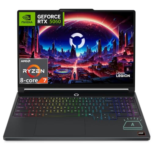 Lenovo Legion 5a AI Ordinateur portable de jeu, AMD Ryzen 7 250, GeForce