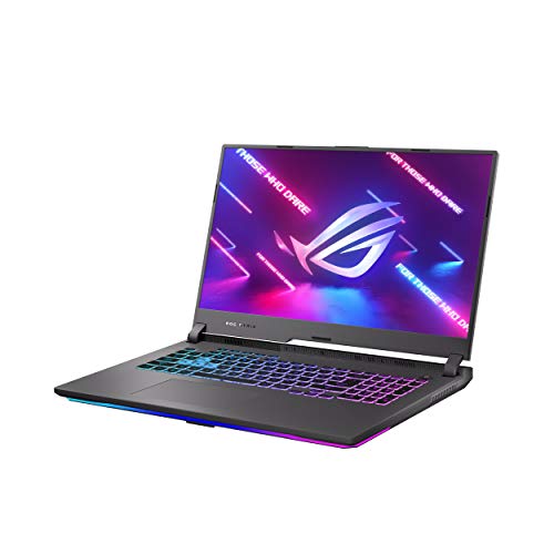 ASUS Ordinateur portable de jeu ROG Strix G17 (2021), écran IPS de 17,3 144 Hz FHD, NVIDIA GeForce RTX 3060, AMD Ryzen 9 5900HX, 16 Go DDR4, SSD PCIe NVMe 512 Go, clavier RVB, Windows 10, G713QM-ES94