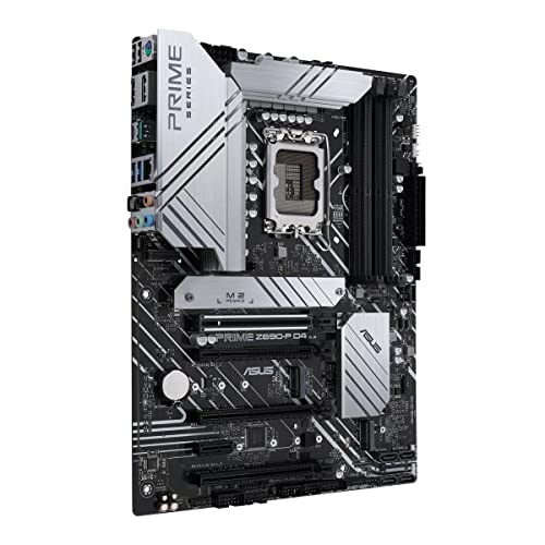 ASUS Prime Z690-P D4 LGA 1700 (Intel 12e génération) ATX Carte mère (PCIe 5.0, DDR4, 14 1 Power Stages, 3 x M.2, LAN 2,5 Go, e-Key V-M.2, Panneau Avant USB 3.2 Gen 1, USB Type-C, Prise en Charge