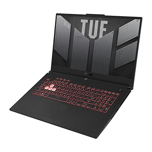 ASUS TUF Gaming A17 (2022) Ordinateur portable de jeu, écran de 17,3 144 Hz FHD IPS, processeur AMD Ryzen 7 6800H, GPU GeForce RTX 3060, 16 Go DDR5, SSD PCIe 512 Go, Wi-Fi 6, Windows 11 Home, gris