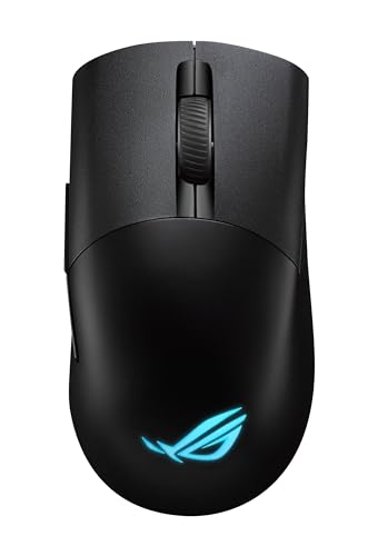 ASUS ROG Keris Souris de jeu sans fil Aimpoint ergonomique pour droitier, 75 g, connectivité trimode, 42 K DPI, batterie jusqu'à 119 heures, support PC Mac - Noir