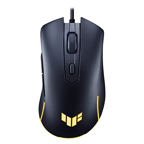 ASUS TUF Gaming M3 Gen II Souris de Jeu Filaire, 59 g, légère, IP56 résistante à la poussière et à l'eau, Protection antibactérienne, capteur Optique DPI 8K, 6 Boutons programmables, Pieds de Souris