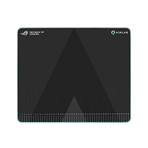 ASUS ROG HONE ACE AIM LAB Edition – Tapis souris gaming (508 x 420 x 3 mm, grand format, revêtement nano protecteur, base en caoutchouc extra-souple, Esports FPS gaming)