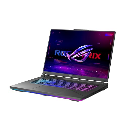 ASUS ROG Strix G16 Ordinateur Portable Gaming, écran 16 QHD IPS 240Hz, Intel Core i9-14900HX, 32 Go de RAM DDR5, SSD 1 to, NVIDIA GeForce RTX 4070, Wi-FI 6E, Clavier Anglais QWERTY, Windows 11 Home