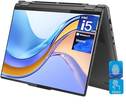 Lenovo Yoga 7i 16 WUXGA Ordinateur portable tactile 2 en 1 Processeur Intel i5-1335U 10 cœurs 16 Go RAM 512 Go SSD Lecteur d'empreintes digitales Clavier rétroéclairé Webcam Bluetooth Windows 11 Home