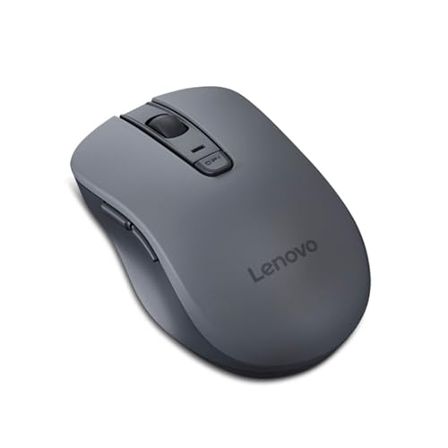 Lenovo Souris Bluetooth Silencieuse WL310 - Ergonomique, DPI Réglable, Bluetooth 5.0 - Grise - pour Windows, Mac et Chromebook