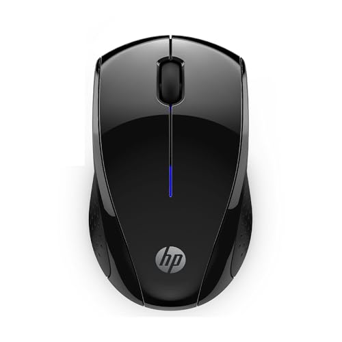 HP Souris sans fil silencieuse 220, dongle 2,4 GHz, batterie de 15 mois, compatible avec Windows, Mac, Chromebook PC ordinateur portable (391R4AA), noir