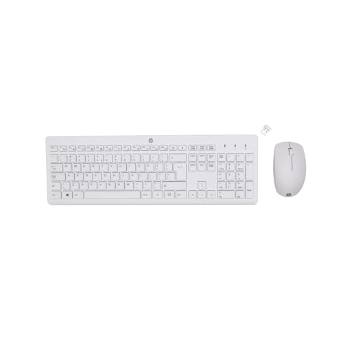 HP Clavier sans Fil et Souris 230 Blanc