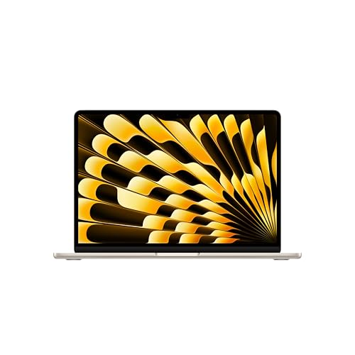 Apple MacBook Air 13 Pouces Ordinateur Portable avec Puce M4 Conçu pour Apple Intelligence, Écran Liquid Retina de 13,6 Pouces, Mémoire unifiée de 24 Go, Stockage SSD de 512 Go Lumière stellaire