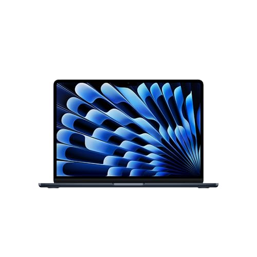Apple MacBook Air 13 Pouces Ordinateur Portable avec Puce M4 Conçu pour Apple Intelligence, Écran Liquid Retina de 13,6 Pouces, Mémoire unifiée de 24 Go, Stockage SSD de 512 Go, Touch ID Minuit