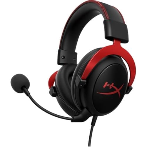 HyperX Cloud II Gaming Headset - Stéréo - USB - Filaire - Over-The-Head - Binaural - Oreillette - Noir, Rouge
