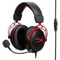 HyperX Cloud Alpha, casque gaming filaire, transducteurs double chambre, micro détachable, cadre aluminium, PC PS5 PS4 Xbox Series X|S Xbox One Switch Mobile, Rouge et Noir