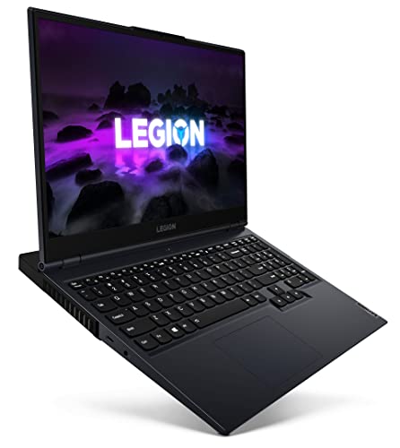 Lenovo Legion 5 Gen 6 Ordinateur Portable Gaming 15,6 FHD 165 Hz (AMD Ryzen 7 5800H, 16 Go RAM, 512 Go SSD, Nvidia GeForce RTX 3060-6 Go, WiFi 6, Windows 11 Home) Bleu Noir Clavier QWERTY Portugais