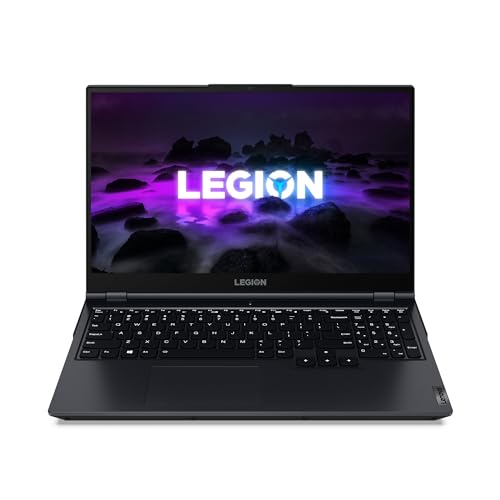 Lenovo Legion 5 Gen 6 Ordinateur Portable Gaming 15,6 FHD 120 Hz (AMD Ryzen 5 5600H, 8 Go RAM, 512 Go SSD, Nvidia GeForce RTX 3060-6 Go, WiFi 6, Windows 11 Home) Bleu Noir Clavier QWERTY Portugais
