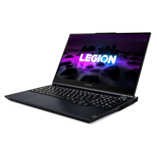 Lenovo Legion 5 Gen 6 Ordinateur Portable Gaming 15,6 FullHD 120 Hz (AMD Ryzen 5 5600H, 8 Go RAM, 512 Go SSD, Nvidia GeForce RTX 3060-6 Go, sans système d'exploitation) Bleu Noir Clavier QWERTY