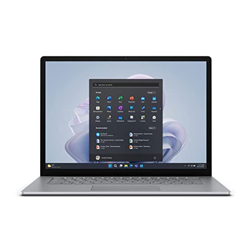 Microsoft Notebook Surface Laptop 5 QWERTY Espagnol Argent 256 Go SSD 8 Go RAM i7-1265U 15
