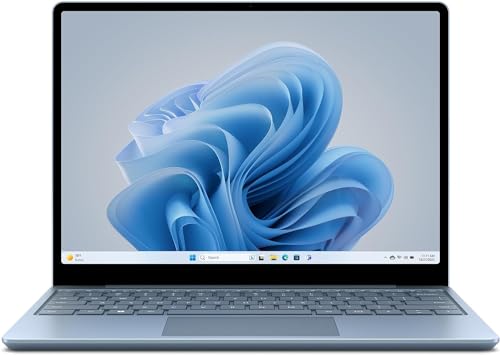 Microsoft Surface Laptop Go 3 (Windows 11, écran Tactile 12,45 , Intel Core i5, 16 Go RAM, 256 Go SSD, Bleu Glacier, Clavier AZERTY français)