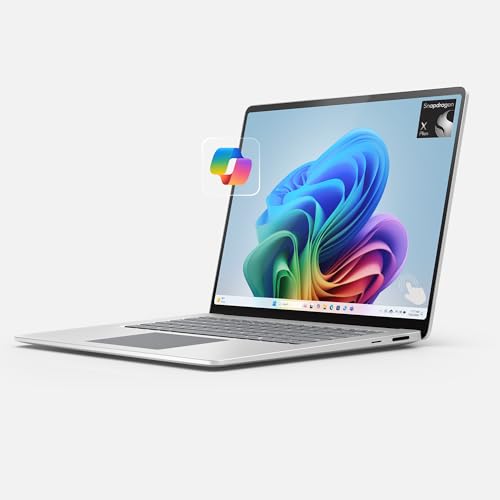 Microsoft Surface Laptop Copilot PC Snapdragon X Plus 16 Go RAM 256 Go SSD Écran Tactile 13,8i Couleur Platine
