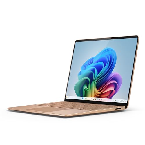 Microsoft Surface Laptop Copilot PC, Écran Tactile 13,8″, Snapdragon X Elite (12 cœurs), 16 Go de RAM, 512 Go SSD, 7ème édition, Gris Beige