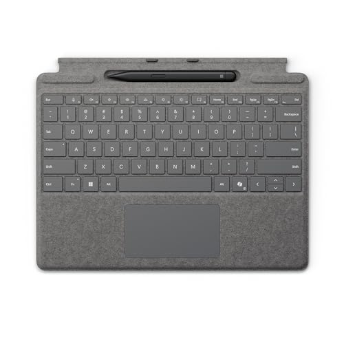 Microsoft Surface Pro Signature Keyboard W Slim Pen 2 Microsoft Cover Port Platino (srfc Prosig Kb slpen2 Plt It Copiky Cons)