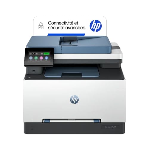 HP Color LaserJet Pro 3302fdw, 499Q8F, Imprimante Multifunction A4, Recto Verso Automatique Couleur, 25 ppm, USB, Wi-FI, Fax, Copie, ADF, Smart, Bleue