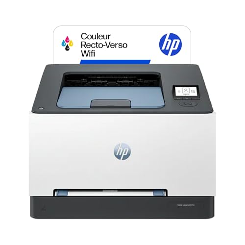 HP Color LaserJet Pro 3202dw, 499R0F, Imprimante monofonction A4, Recto Verso Automatique, 25 ppm Noir et Couleur, USB Host, Ethernet, Wi-FI, Impression Seule, Smart, Bleue et Blanche