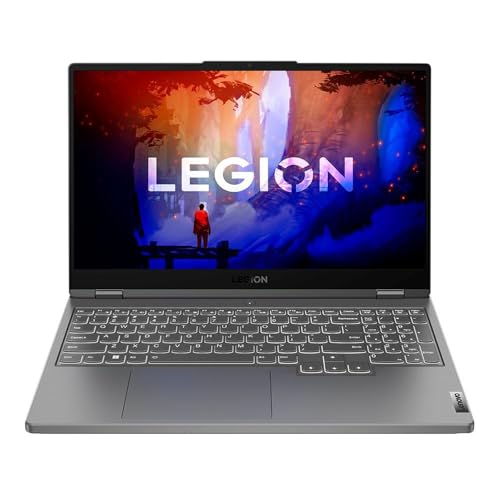 Lenovo Ordinateur portable Legion 5 2025, 8 cœurs AMD Ryzen 7 7840HS, écran IPS FHD 144 Hz, NVIDIA GeForce RTX 4060, 16 Go DDR5 512 Go SSD, clavier rétroéclairé, Wi-Fi 6, Win11 Home