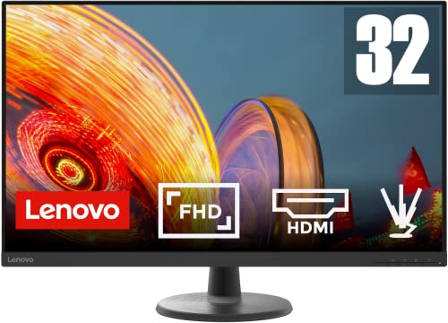 Lenovo D32-40 (C22320FD0) Écran PC 32 Pouces | FHD, 1080p, 60Hz, 5ms, HDMI, DP