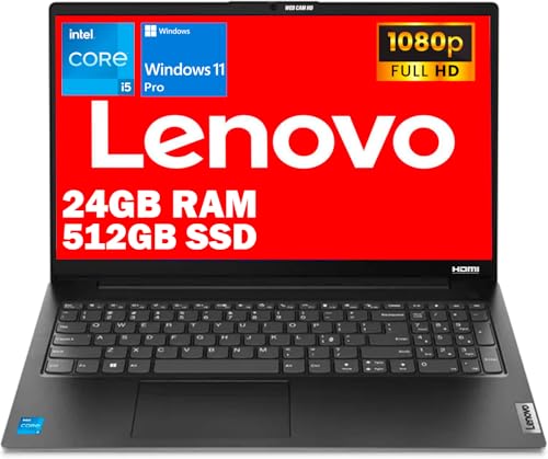 Lenovo, PC portable portable, processeur Intel i5 13Th, 13420H 8 cœurs, 24 Go ram, Full HD 15,6 , SSD Pci Nvme 512 Go, webcam, usb, Win 11, prêt à l'emploi, garantie Italie