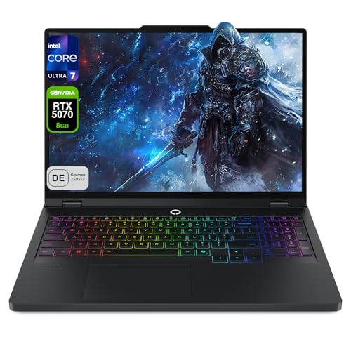 Lenovo Legion Pro 5i - Ordinateur portable de jeu avec alimentation AI - Intel Core Ultra 7 255HX - 32 Go de RAM DDR5 - SSD PCIe 1 To - Écran OLED 16 - NVIDIA RTX 5070 - Disposition du clavier