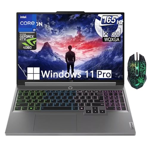 Lenovo Legion 5i Ordinateur portable de jeu 16 , WQXGA 165 Hz (2560 x 1600), écran IPS, Intel Core i9-14900HX 14e génération, NVIDIA GeForce RTX 4060, RAM DDR5 64 Go, SSD M.2 PCIe 2 To, RGB