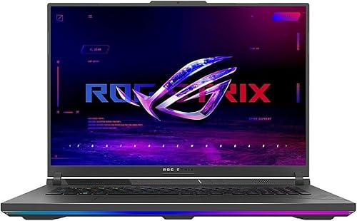 ASUS Ordinateur portable de jeu ROG Strix G18 18 240 Hz 3 To SSD 64 Go DDR5 RAM Win 11 Pro (processeur Intel 14e génération Core i9-14900HX Turbo 5,80 GHz, NVIDIA GeForce RTX 8 Go GDDR6, 18 QHD 2560