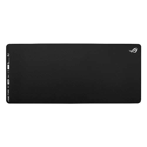ASUS ROG Hone Ace XXL Tapis de Souris de Jeu, Base en Mousse à mémoire de Forme Haute densité, matériau en Tissu Hybride, 400 x 900 x 3 mm, Esports et FPS Gaming, Noir