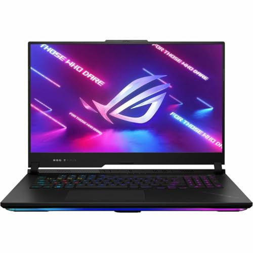 ASUS ROG Strix Scar 17 X3D (2023), ordinateur portable de jeu 17,3 QHD 240 Hz 3 ms, écran 100 DCI-P3, GeForce RTX 4090, AMD Ryzen 9 7945HX3D, 32 Go DDR5, SSD PCIe 2 To, Wi-Fi 6E, Windows 11 Pro