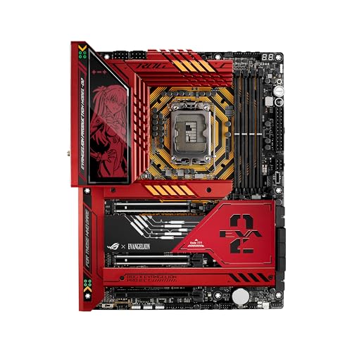 ASUS ROG MAXIMUS Z790 HERO EVA-02 EDITION – Carte mère gaming Intel Z790 LGA 1700 ATX (DDR5, 20 1 DrMOS, 5 x M.2, 16 x PCIe 5.0, Wi-Fi 6E, 2 x Thunderbolt 4, USB Type-C Quick Charge 4 , Aura Sync RGB)
