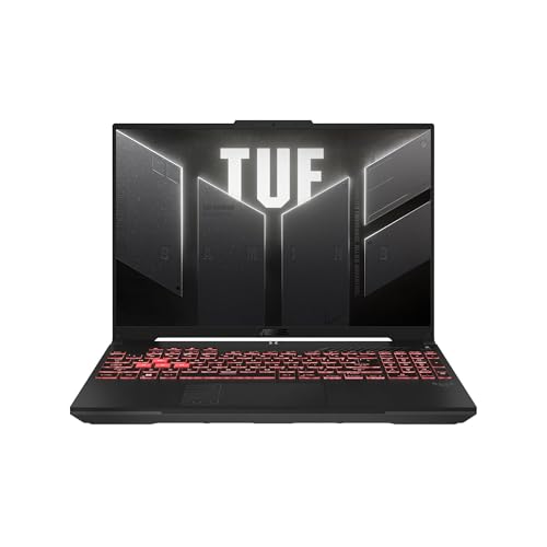 ASUS TUF Ordinateur portable de jeu WUXGA 16 144 Hz | AMD Ryzen 7 7445HS 3,2 GHz | NVIDIA GeForce RTX 4050 | Rétroéclairé | Webcam | 16 Go de RAM DDR5 | SSD 1024 Go | Windows 11 Pro |