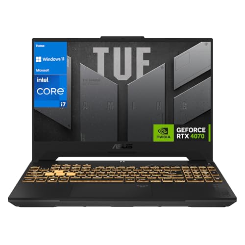 ASUS TUF Gaming F15 Nvidia Geforce RTX 4070 Intel Core i7 13620H 16 Go DDR5 512 Go SSD 15,6 Windows 11 Home Clavier anglais