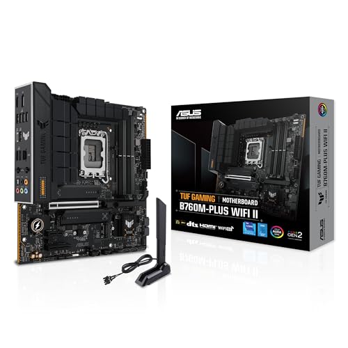 ASUS TUF Gaming B760M-PLUS WiFi II (Socket 1700 B760 DDR5 S-ATA 6Gb s Micro ATX)