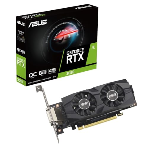 ASUS GeForce RTX 3050 OC (6 Go GDDR6 PCI Express 4.0 1500 MHz 14000 MHz Low Profile)