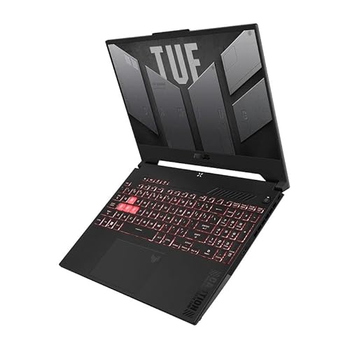 ASUS TUF Gaming A15 Ordinateur portable de jeu 15,6 FHD 144 Hz, affichage 100 sRVB, GeForce RTX 4050, AMD Ryzen 7 7435HS, 16 Go DDR5, 512 Go PCIe SSD, Wi-Fi 6, Windows 11, FA507NUR-AS73