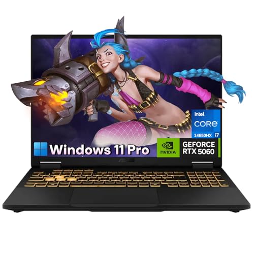 ASUS TUF F16 NVIDIA RTX 5060 Ordinateur portable de jeu 2025 – Intel 16 cœurs i7-14650HX (jusqu'à 5,2 GHz), écran FHD 165 Hz de 16 po, Windows 11 Pro, 32 Go de RAM DDR5 2 To SSD, clavier
