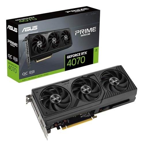 ASUS GeForce RTX 4070 Prime OC (12 Go GDDR6X PCI Express 4.0 2550 MHz 21000 MHz)