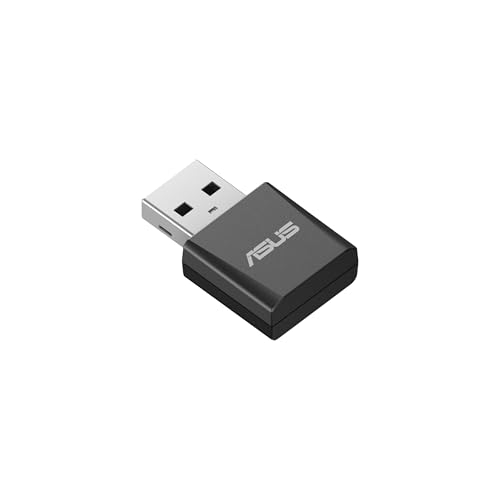 ASUS Adaptateur USB Tri-Band BE6500 WiFi 7 Nano - Bande 6 GHz - Prise en Charge 4096-QAM - Plug and Play - Compatible avec Windows® 10 et 11