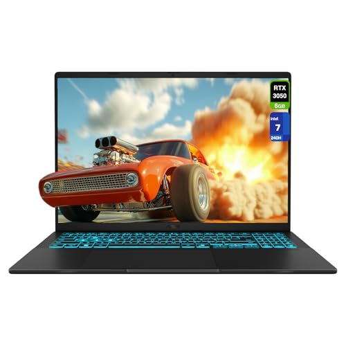ASUS Ordinateur portable de jeu V16, Intel i7-240H, 16 Go de RAM DDR5, SSD PCIe 512 Go, écran WUXGA 16 (1920 x 1200) 144 Hz, Nvidia G-Force RTX 3050, clavier rétroéclairé, W11 Home, noir mat