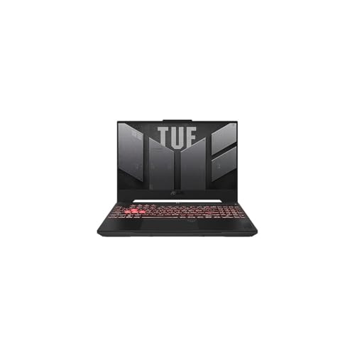 ASUS TUF Gaming A15 Ordinateur portable de jeu 15,6 FHD 144Hz, affichage 100 sRGB, GeForce RTX 4060, AMD Ryzen 5 7535HS, 16Go DDR5, 512Go PCIe SSD, Wi-Fi 6, Windows 11, FA507NV-EH53
