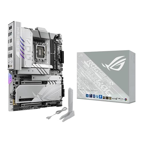 ASUS Carte mère ROG Maximus Z890 APEX Intel® Z890 LGA 1851 ATX, Advanced AI PC-Ready, 22 2 1 2 étapes, DDR5, WiFi 7, 5G LAN, 3X PCIe® 5.0 M.2, Thunderbolt™ 4, USB Type-C®, AI OC, Refroidissement et