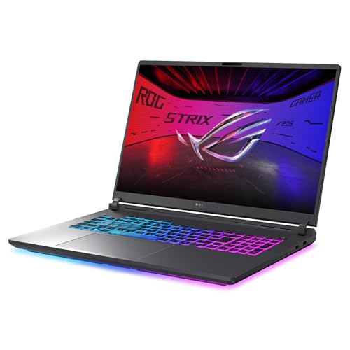 ASUS ROG Strix G18 Ordinateur portable de jeu 18 2025, NVIDIA GeForce RTX 5080, Intel Ultra 9 275HX, 18 ROG Nebula 2.5K 240Hz, 32 Go de RAM DDR5, 2 To SSD, Wi-Fi 7, KB rétroéclairé, Windows 11 Pro