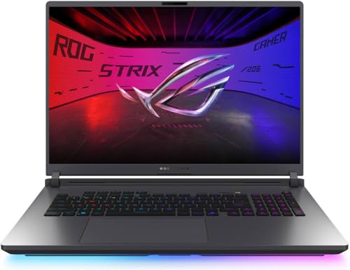 ASUS Ordinateur portable de jeu ROG Strix G18 (2025), NVIDIA RTX 5080 16 Go GDDR7, Intel Ultra 9 275HX, 2,5K 240 Hz Premium Rog Nebula, WiFi 7, 64 Go de RAM DDR5, 4 To SSD, Win 11 Pro, Office24 et