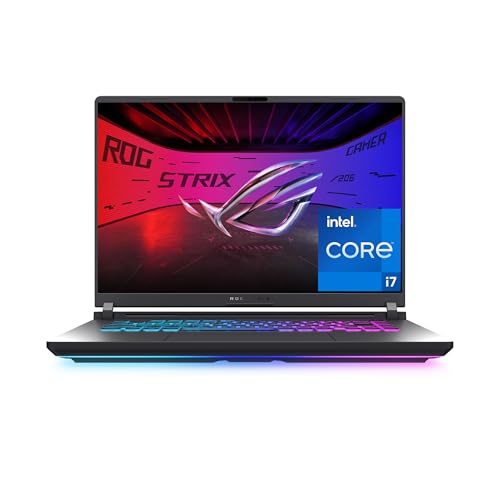 ASUS ROG Strix G16 (2025) Ordinateur Portable de Jeu, écran 16 FHD 16 10 165Hz 3ms, NVIDIA® GeForce RTX™ 5060 pour Ordinateur Portable, processeur Intel® Core™ i7 14650HX, 16 Go DDR5, SSD de 1 to